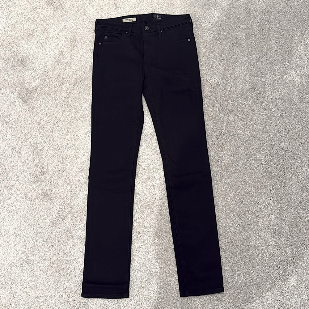 AG Adriano Goldschmied 26 R Mid-Rise Stevie USA Slim Straight Jeans